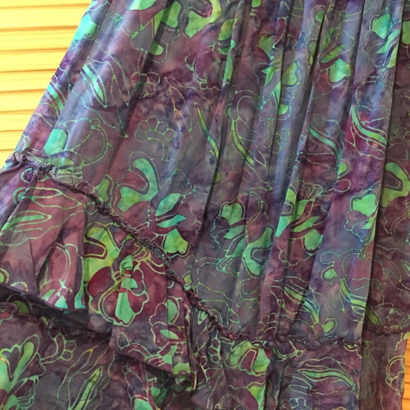 Beautiful Handpainted Batik smocked Tube-top Dress - Picture 3 of 11